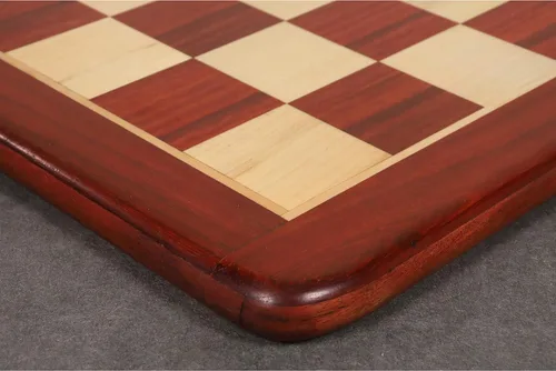 Miniatura 3 de RoyalChessMall - Tablero de ajedrez de madera de palisandro y arce de 19 pulgadas, cuadrado de 1.969 in