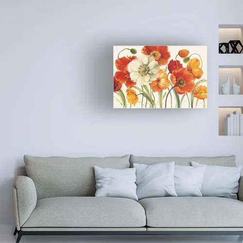 Miniatura 3 de Lisa Audit - Lienzo decorativo para pared, diseño de amapolas Melody I, para sala de estar, dormitorio u oficina, 12 x 19 pulgadas
