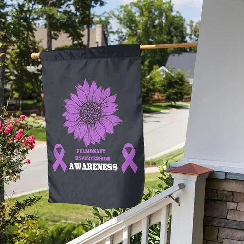Miniatura 28 de Bandera de jardín de concientización sobre la enfermedad de Alzheimer de 12 x 18 pulgadas, cartel vertical de doble cara para decoración del hogar