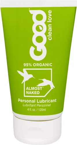 Good Clean Love Lubricante personal totalmente natural, casi desnudo, 4 onzas (paquete de 2)