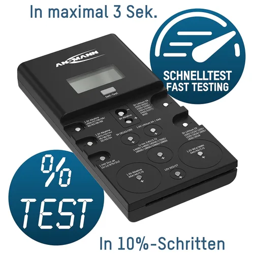 Miniatura 2 de Ansmann LCD de control de energía - Probador de batería profesional