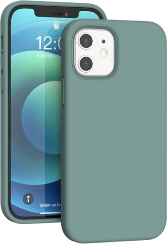 Miniatura 128 de Funda de silicona líquida compatible con iPhone 11 (6.1 pulgadas), cubierta de goma de gel de protección completa con forro de microfibra suave