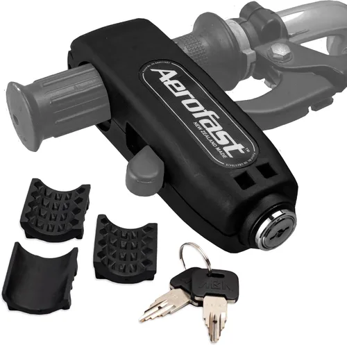 Candados antirrobo para motocicleta de Loadfast. El mejor bloqueo antirrobo de motocicleta resistente para tu motocicleta, ATV, moto de cross y Negro