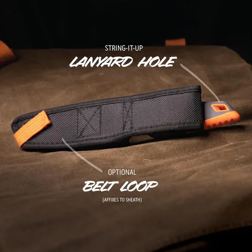 Miniatura 5 de OUTDOOR EDGE VANTEX - Cuchillo de caza de hoja fija con punta de gota de 3.5 pulgadas, incluye funda