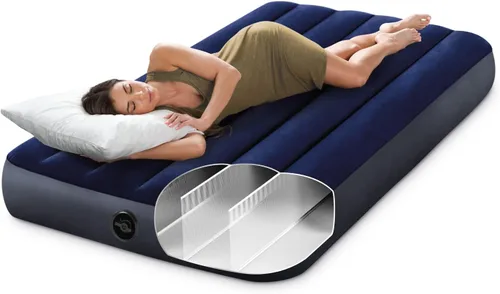 Miniatura 2 de Intex 64757E Dura-Beam Colchón de aire Downy estándar: Fiber-Tech - Tamaño individual - Altura de la cama de 10 pulgadas - Capacidad de peso de 300