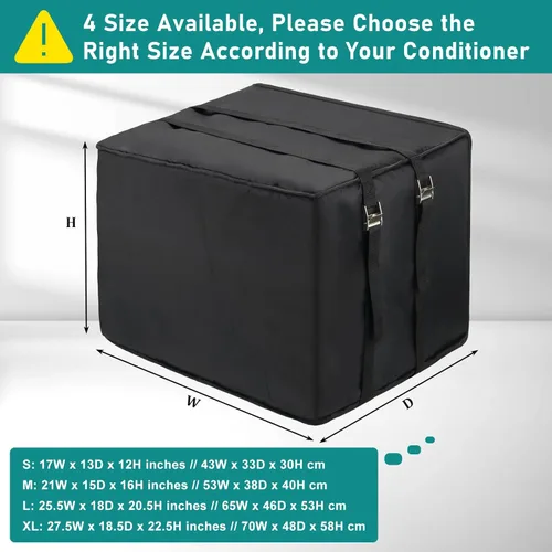 Miniatura 2 de Cubierta de aire acondicionado para ventana de invierno impermeable para unidad exterior, cubierta de protección contra congelación Luxiv