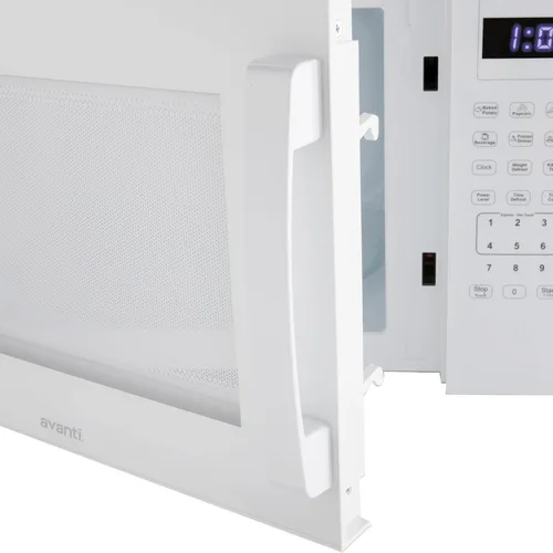 Miniatura 4 de Avanti Horno de microondas compacto de 1000 vatios para encimera con 9 ajustes de cocción preestablecidos, descongelación rápida y por peso, panel