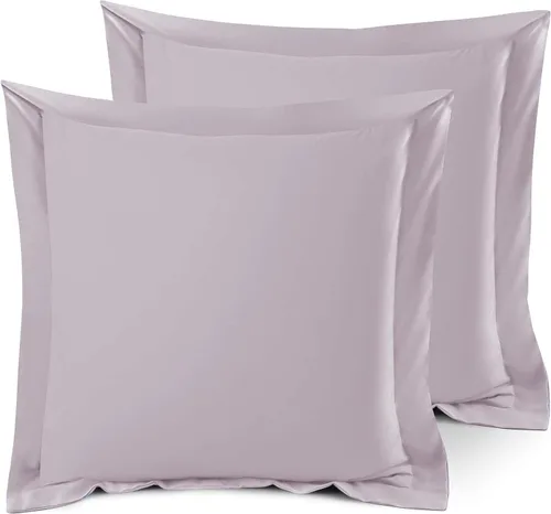 Miniatura 100 de Nestl Juego de 2 fundas tipo sham de almohada suaves - Fundas de almohada de microfibra de doble cepillado - Fundas de almohada de cama premium