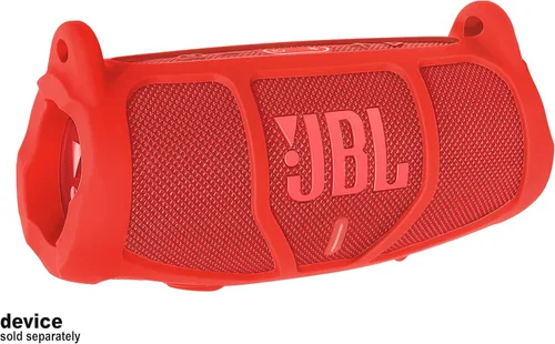 Miniatura 2 de GETGEAR Funda de silicona para JBL Charge 5, altavoz Bluetooth portátil, diseño destacado con más protección, mejor combinación en forma y color Rojo