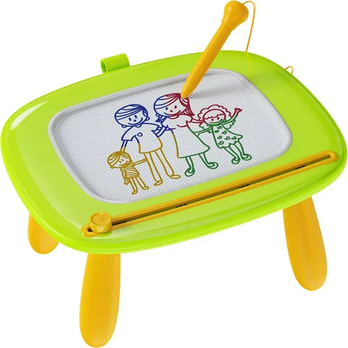 Miniatura 10 de Kikapabi Tablero de Dibujo Magnético, Tablero de Garabatos para Juguetes de Niños Pequeños de 1 a 3 Años, Juguetes Sensoriales Educativos y de Rosa