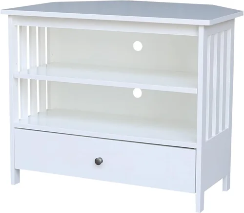 Miniatura 11 de Mueble esquinero Mission de madera maciza/soporte para TV, color espresso