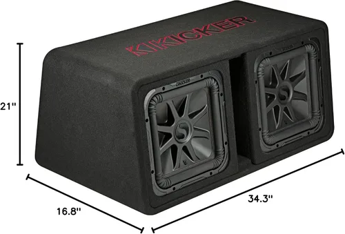 Miniatura 10 de KICKER 45DL7R122 L7R 12" Subwoofers duales+paquete de subcaja ventilada con amplificador mono Rockville+kit de amplificador (3 artículos)