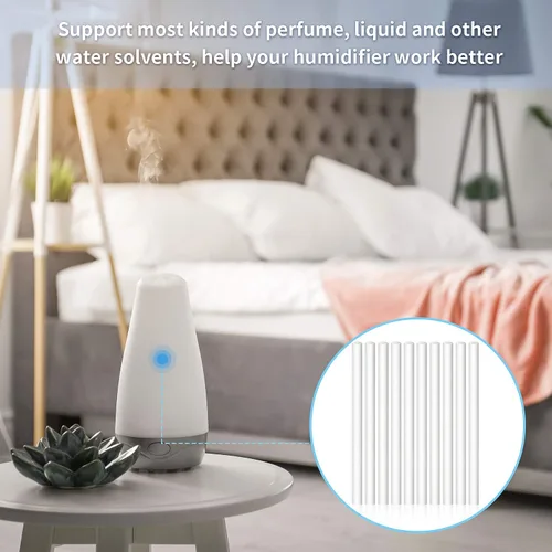 Miniatura 5 de 40 piezas de algodón de filtro de humidificador de repuesto, filtros de mini humidificador de viaje, filtros para automóvil, piezas de repuesto