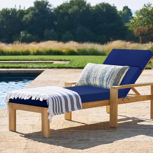 Miniatura 6 de idee-home Cojines de tumbona para exteriores, para muebles de patio, 72 pulgadas de largo x 21 pulgadas de ancho x 3 pulgadas de profundidad