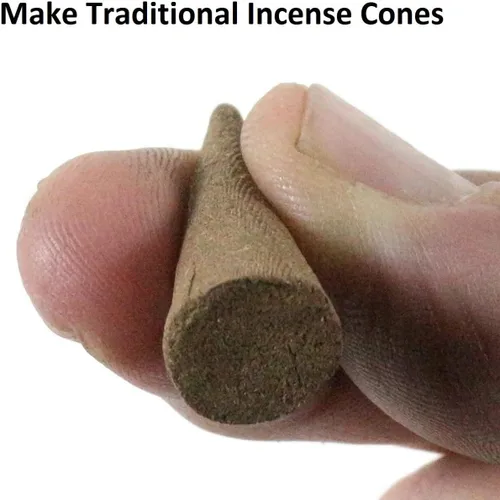 Miniatura 5 de Polvo de Joss (aglutinante de incienso natural) y molde de cono de incienso