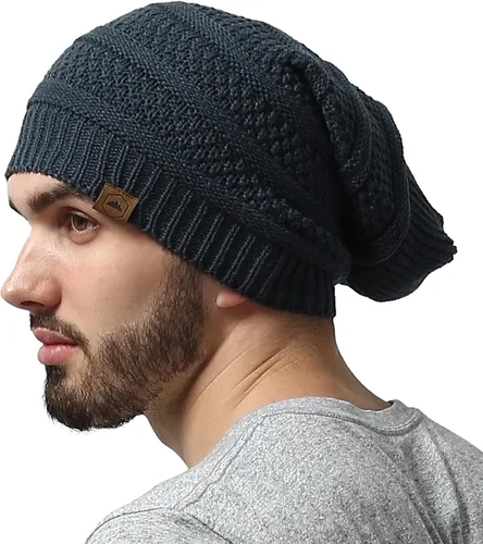 Miniatura 43 de Slouchy Cable tejido Gorro de lana por Tough Headwear – Gorro de lana de gran tamaño Sombreros Gorros Graves Sombreros Para Hombres y Mujeres