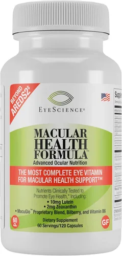 EyeScience Fórmula de salud macular - Cápsulas - Suplemento nutricional completo para la salud ocular - Contiene luteína, zeaxantina, vitamina C, D,