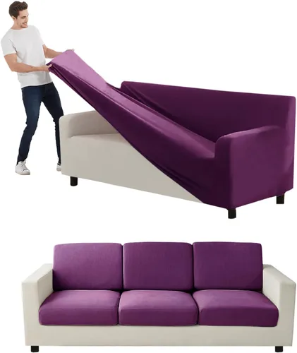 Miniatura 142 de Funda para Sofá de Terciopelo, Fundas Elásticas para Sofá para Funda Principal Separada/Respaldos y Cojines de Asiento, Funda para Sofá, para Fundas