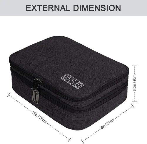 Miniatura 6 de Organizador de electrónica, Jelly Comb accesorios electrónicos organizador de cables bolsa impermeable de almacenamiento de cables de viaje