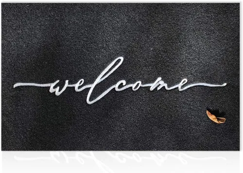 Miniatura 8 de AAZZKANG Alfombra Amarilla para Puerta Exterior Alfombra de Bienvenida para Puerta Interior, Alfombra Antideslizante de Goma para Puerta, Alfombras