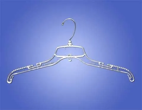 Only Hangers Gancho giratorio de plástico transparente irrompible de 17 pulgadas, ideal para camisetas, blusas, chaquetas, abrigos, suéteres y más,
