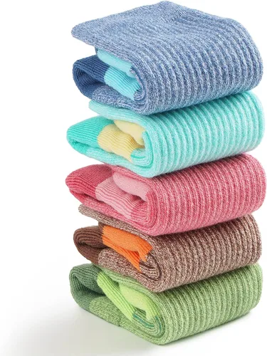 Miniatura 4 de Gonii Calcetines deportivos para mujer, 5 pares, para senderismo, correr, con cojín grueso