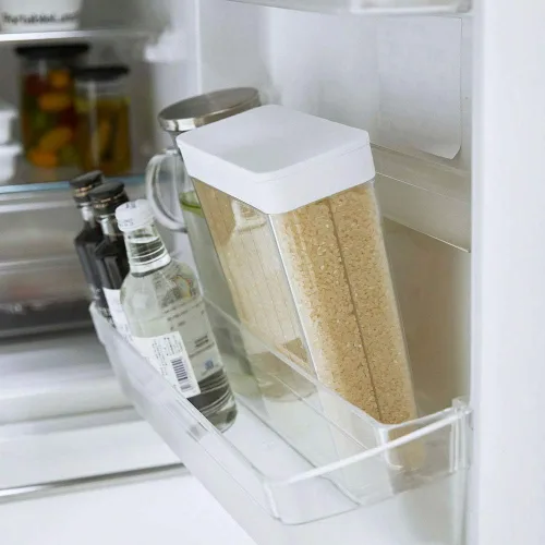 Miniatura 4 de Yamazaki Home Tower Grain Container almacenamiento y organización de alimentos, tamaño único, blanco