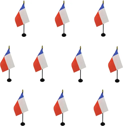 Miniatura 65 de AZ FLAG - Bandera de mesa Colombia de 4 x 6 pulgadas - Mini bandera colombiana de escritorio 100% poliéster 5.9 x 3.9 in - Cartel de oficina