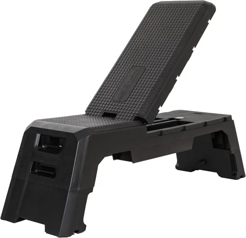 HolaHatha Plataforma Compacta y Portátil para Paso Aeróbico, Equipo de Ejercicio y Fitness, Step Cardio con Altura Ajustable para Gimnasio en Casa
