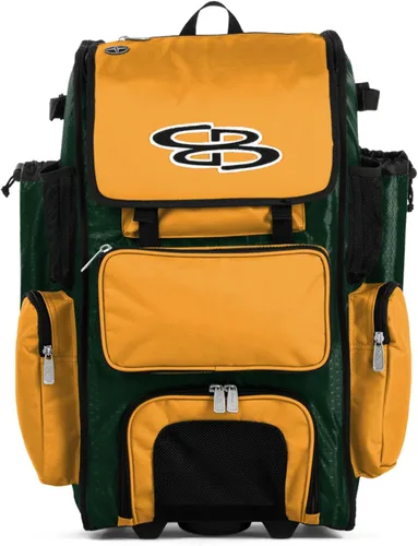 Miniatura 110 de Boombah Rolling Superpack - Bolsa para equipo de béisbol/sóftbol, varios colores, mango telescópico y capacidad para 4 murciélagos, versión