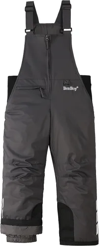Baberos de esquí de nieve para niños pequeños, con aislamiento Waterporoof Ripstop para invierno, pantalones de snowboard para niños y niñas
