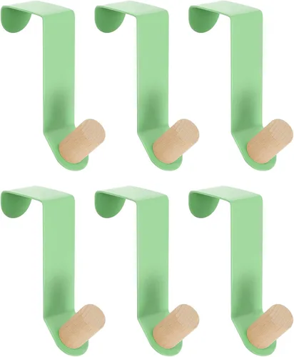 Miniatura 14 de uxcell Ganchos para colgar sobre la puerta, 4 unidades, ganchos individuales para colgar ropa, sombreros, toallas (azul)