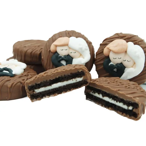 Miniatura 66 de Galletas de la marca Philadelphia Candies cubiertos por ambos lados de chocolate negro y con leche, y crema de cacahuete de la marca Nutter Butter