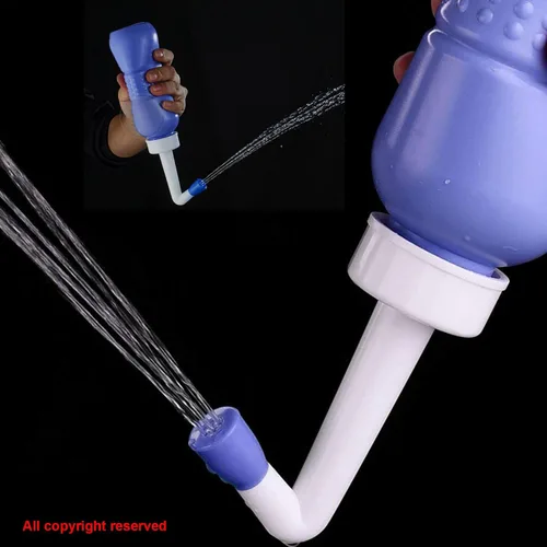 Miniatura 4 de Bidé portátil para inodoro de 15.2 fl oz para cuidado posparto, botella perineal El bidé de viaje original con tapa de sellado de agua, bolsa