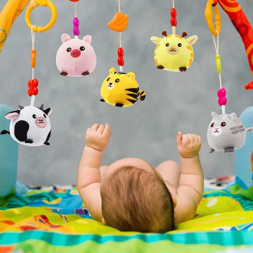 Miniatura 7 de Skylety 9 piezas de mini juguetes de animales de peluche a granel de 3.15 pulgadas, lindo llavero de peluche pequeño para niños, rellenos de bolsas