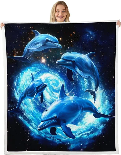 Miniatura 27 de Feelyou Manta de Felpa para Niños con Dibujos de Perros para Cama de Sofá, Manta Sherpa de Perro de Dibujos Animados para Niñas, Rosa, Floral