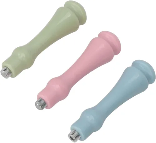 Miniatura 9 de Fdit 9 piezas de repuesto de sello de cera de cera, mango de sello de cera de sellado, mango de sello de cera de sellado de boda de madera