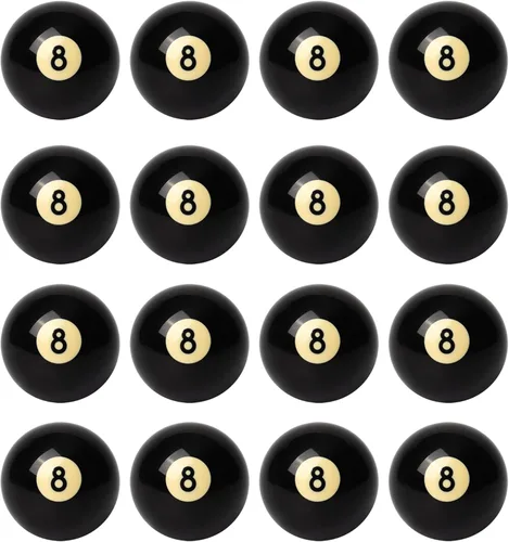 Miniatura 10 de GSE Games & Sports Expert Bola de billar de repuesto de 2-1/4 pulgadas, tamaño reglamentario #8, bola de repuesto de bola de billar o bola