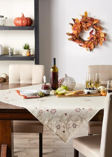 Miniatura 5 de DII Decoración de mesa de otoño, decoración de interior, Acción de Gracias, decoración de mesa, 40 x 40, trigo otoñal