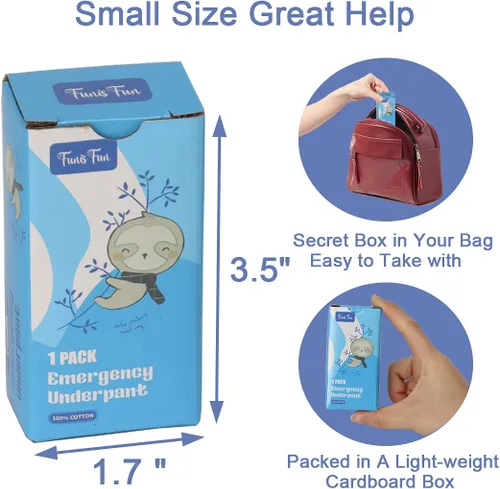 Miniatura 5 de Ropa interior de emergencia, ropa interior instantánea para viajes, ropa interior de emergencia, divertido regalo de broma, intercambio de regalos