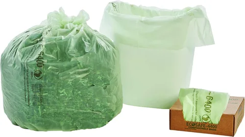 Miniatura 10 de Stout e2430e85 13 galones 24" x 30" Heavy Duty biodegradables bolsas de basura, 45 bolsas por caja, astm6400, verde, fabricado en Estados Unidos por