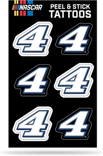 Miniatura 2 de NASCAR Chase Elliott - Tatuaje vertical para despegar y pegar tatuajes temporales - Ojo negro - Aprobado por el día del juego