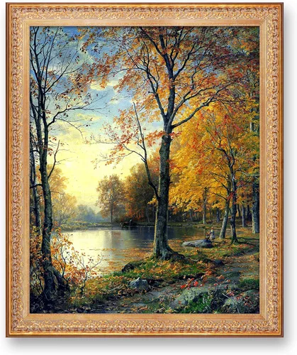 Miniatura 819 de A&T ARTWORK Campo de trigo con cipreses de Van Gogh Las reproducciones de arte clásico mundial, impresiones en lienzo giclée para decoración