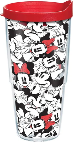 Miniatura 14 de Tervis Disney - Minnie Expressions - Vaso aislado de doble pared hecho en Estados Unidos mantiene las bebidas frías y calientes, 10 onzas, ondulado