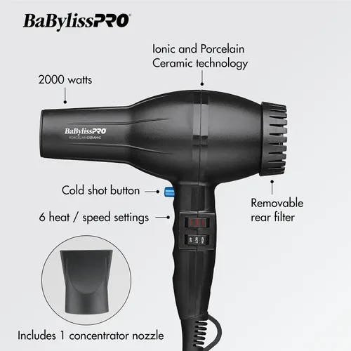 Miniatura 3 de BaBylissPRO Porcelain Ceramic 2800 Dryer