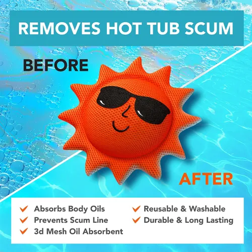Miniatura 6 de BubbyShine, Absorbedor de Espuma de Bañera de Hidromasaje para Limpiador de Spa de Bañera de Hidromasaje - Accesorios de Bañera de Hidromasaje