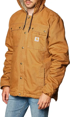 Miniatura 2 de Carhartt - Chaqueta con forro de sherpa prelavado y ajuste suelto para hombre