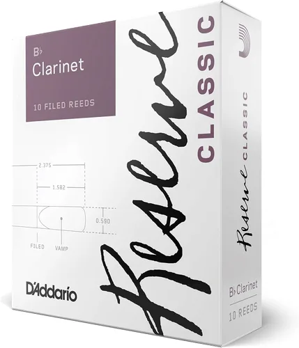 Miniatura 5 de D'Addario Woodwinds Reserve - Cañas de saxofón alto, cañas de saxofón grueso en blanco para un tono rico y cálido, fuerza 2.0, paquete de 10