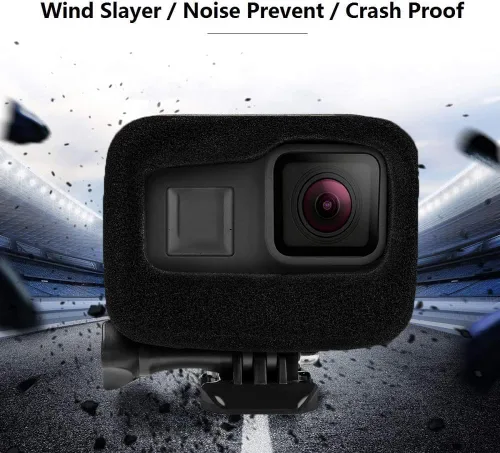 Taisioner Windslayer - Funda para GoPro Hero 8, carcasa negra, accesorio de reducción de ruido