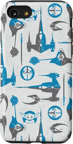 Miniatura 17 de Funda para iPhone 11 Pro Max Star Wars The Mandalorian & Grogu Signets and Starships